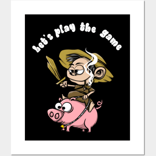 pig rider Posters and Art